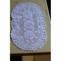Fastfood 12 x 20 in. European Lace Placemat, White FA2570087